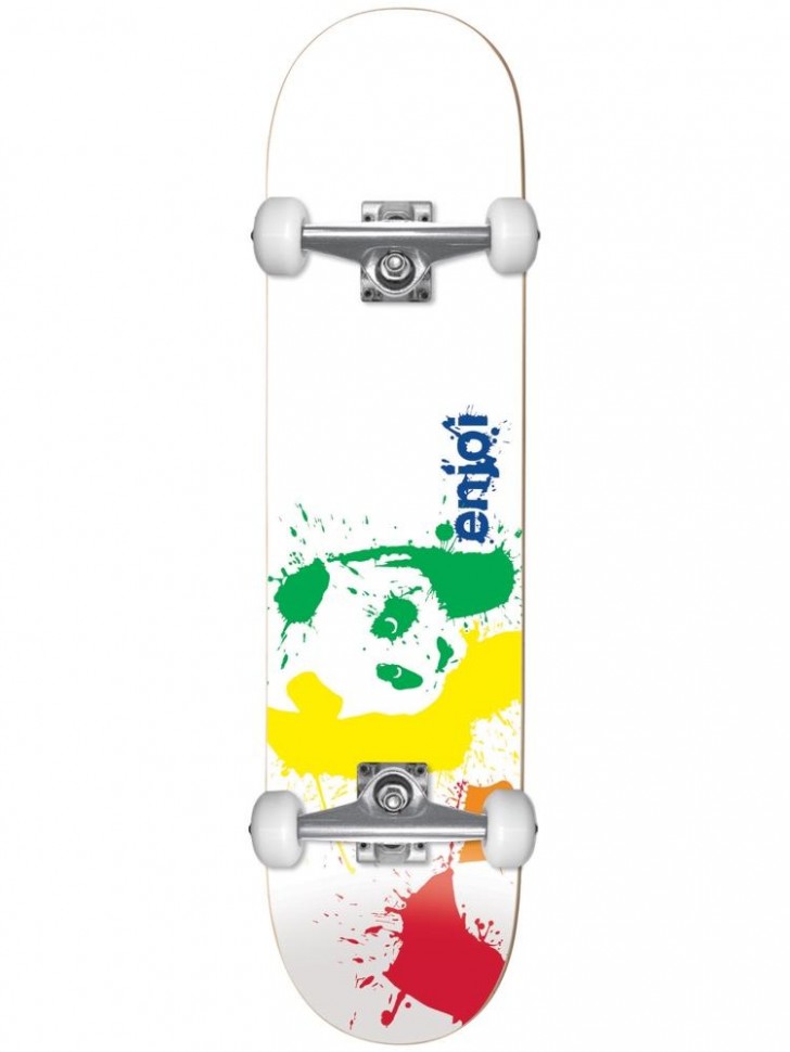Скейтборд комплект ENJOI   Splatter Panda Spectrum Complete White 7.75 дюйм 2020