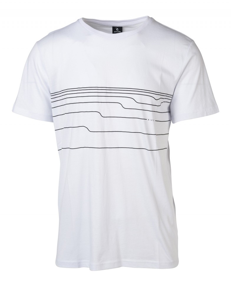 Футболка RIP CURL Distort Lines Tee Optical White