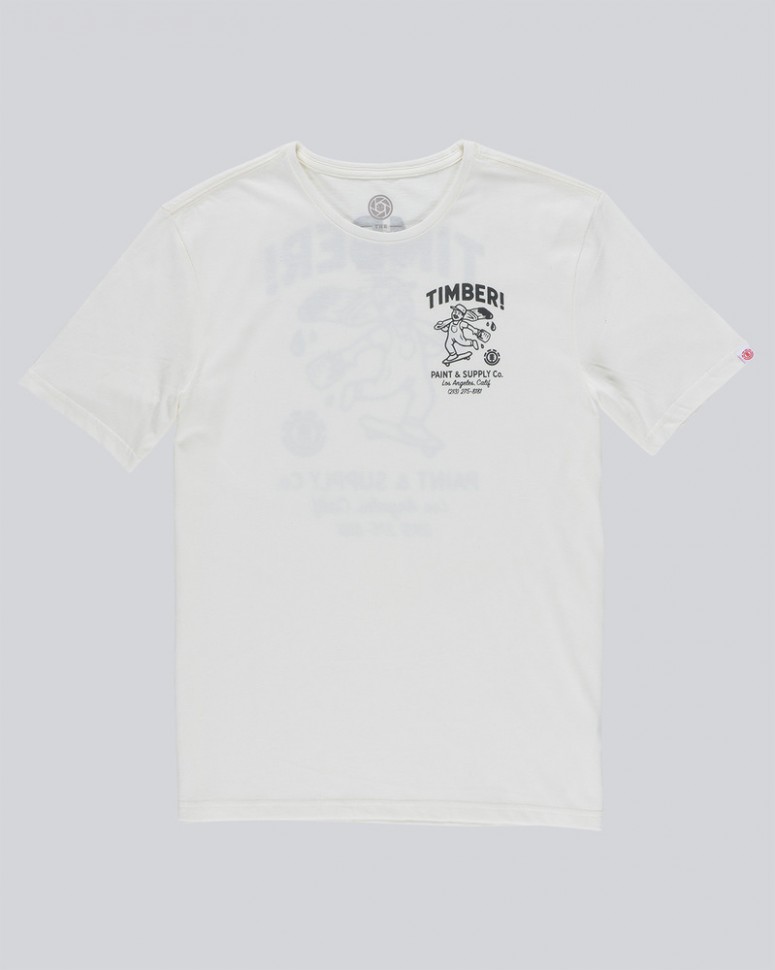 Футболка мужская ELEMENT Supply Co Ss Off White фото 4