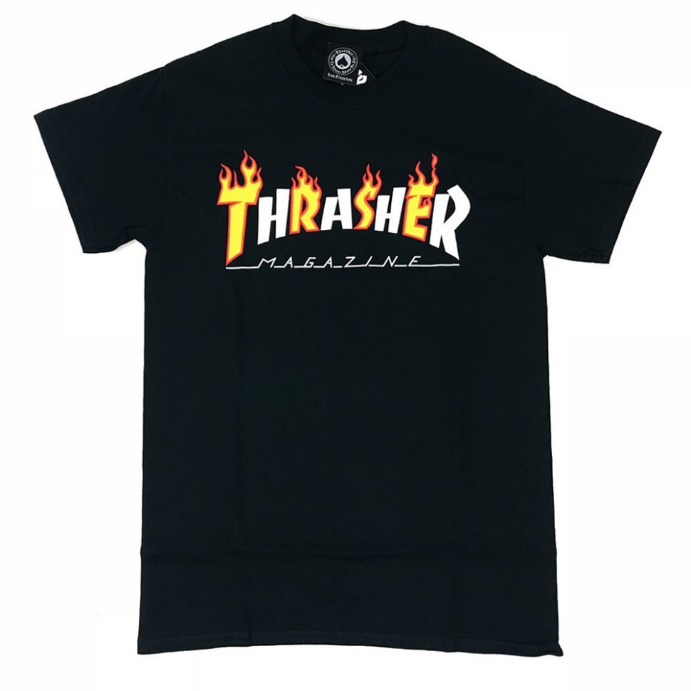 Футболка THRASHER Flame Mag T-Shirt BLACK