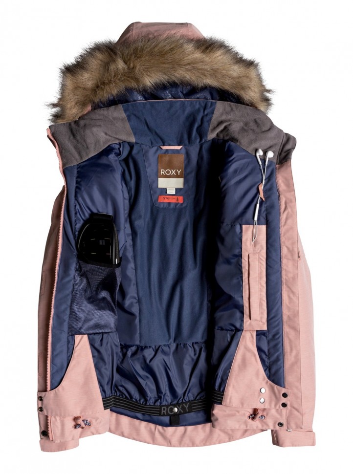 Куртка для сноуборда женская ROXY Meade Jk J Coral Cloud фото 3