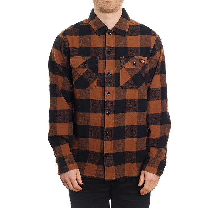 фото Рубашка dickies new sacramento shirt brown duck 2021