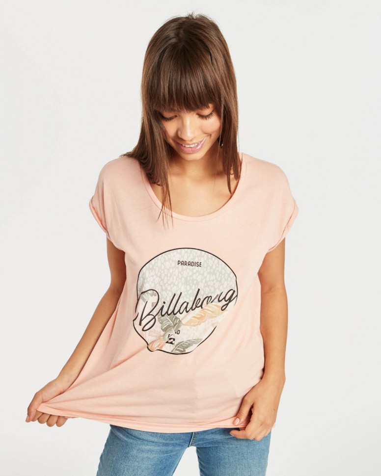 Футболка женская BILLABONG All Night Tee Rose Quartz фото 2