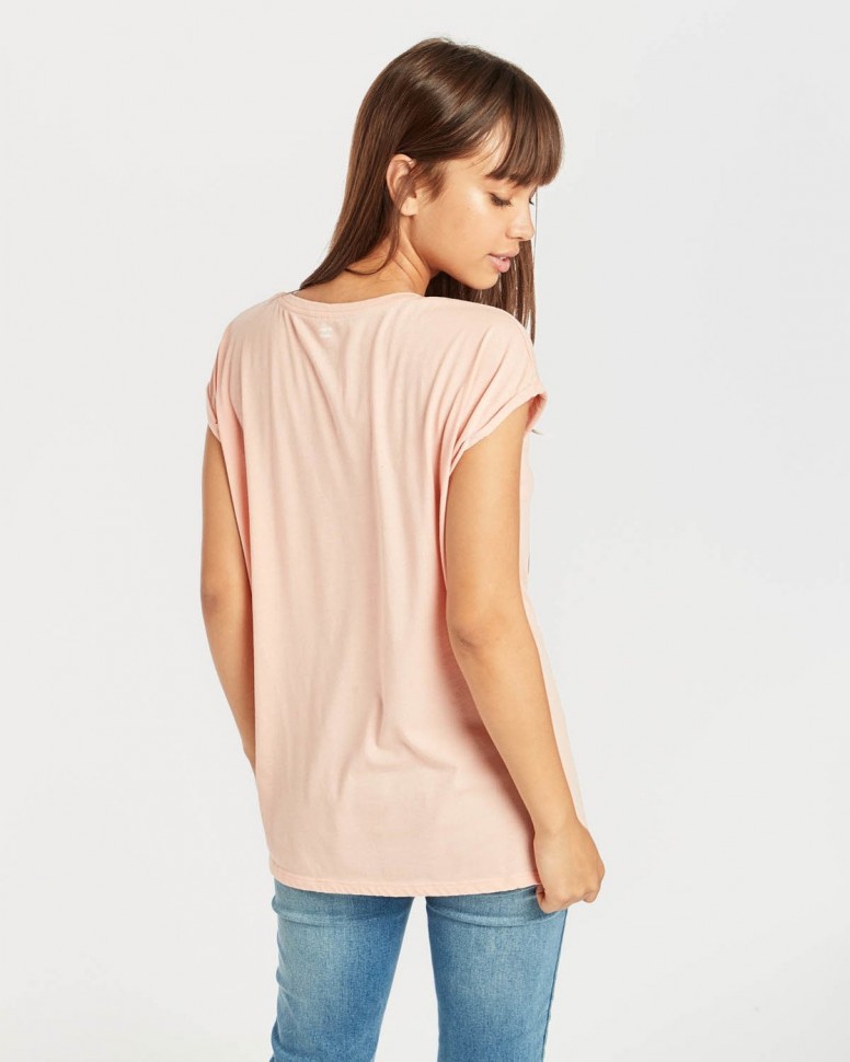 Футболка женская BILLABONG All Night Tee Rose Quartz фото 3