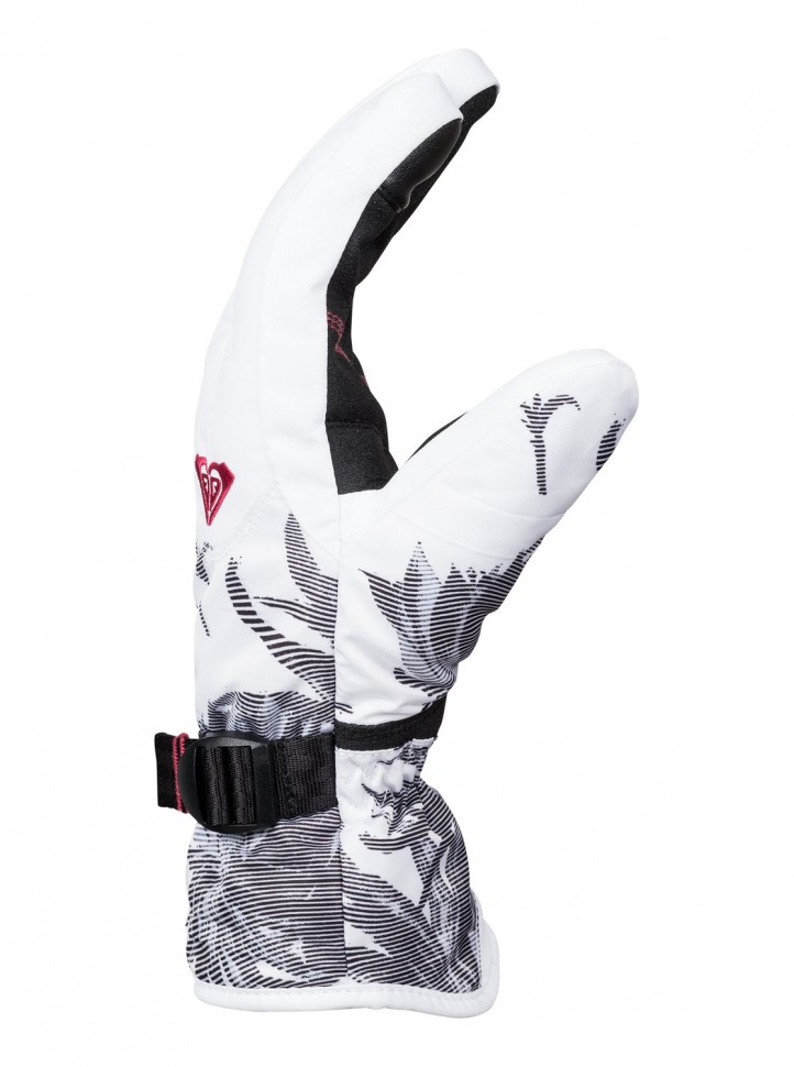 Перчатки ROXY Rx Jetty Gloves J Bright White_Swell Flowers фото 2
