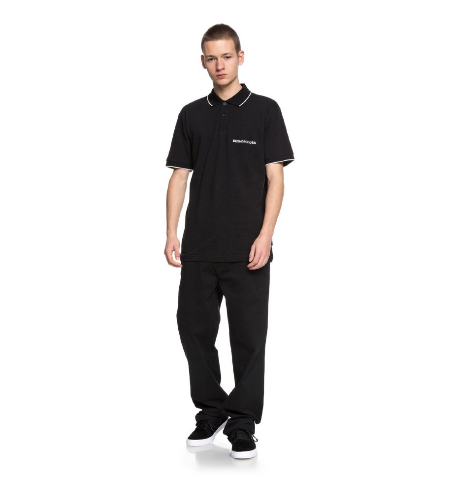 Рубашка-поло мужская DC SHOES Lakebay Polo M Black фото 2