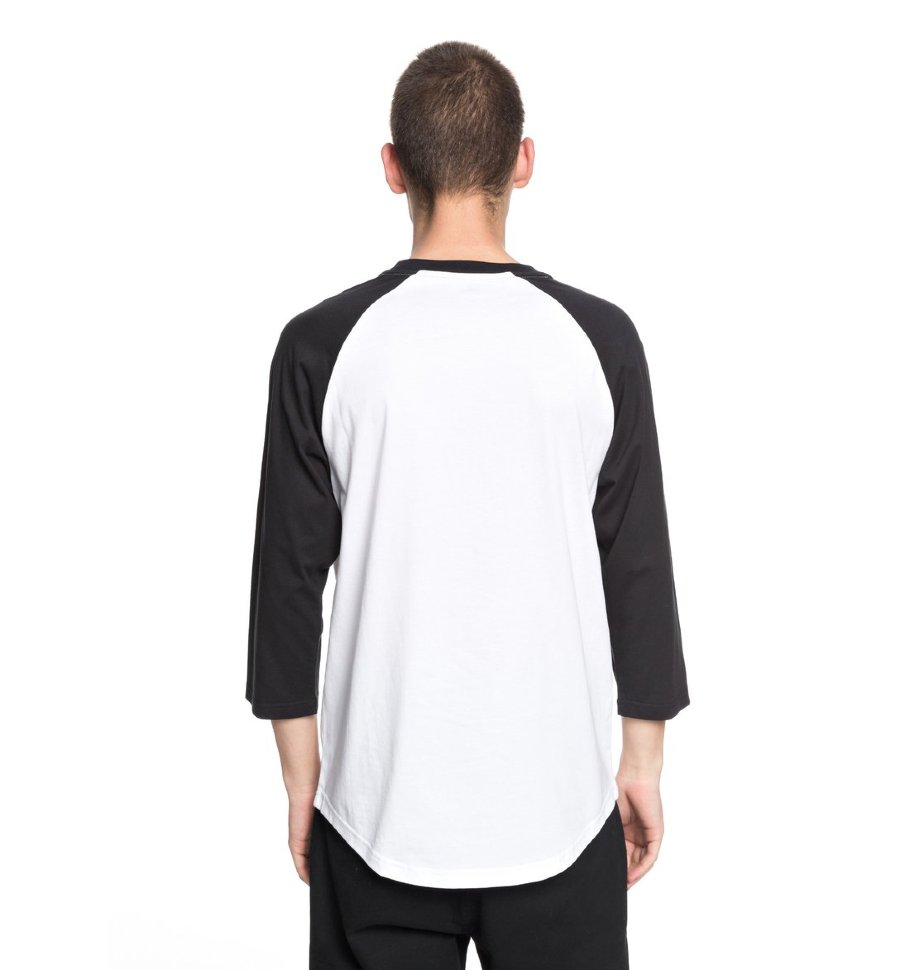 Футболка мужская DC SHOES Rebuilt 2Raglan M Snow White фото 3