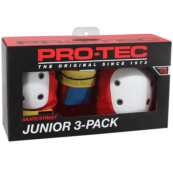 Комлект защиты для скейтборда детский PRO-TEC Street Gear Jr 3 Pack Retro 2020 фото 2