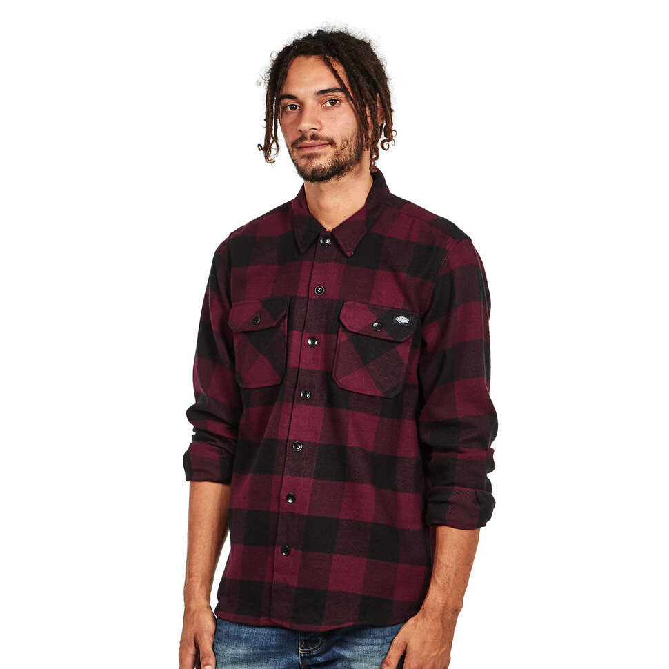 фото Рубашка dickies new sacramento shirt maroon 2021
