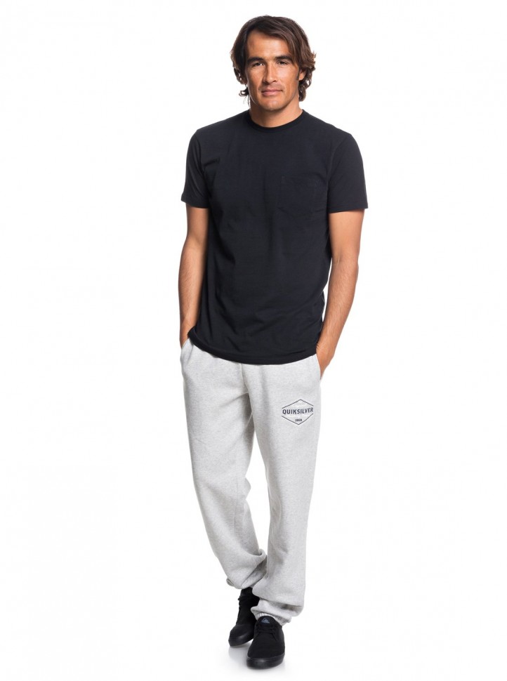 Брюки QUIKSILVER Trackpantscreen M Light Grey Heather фото 4