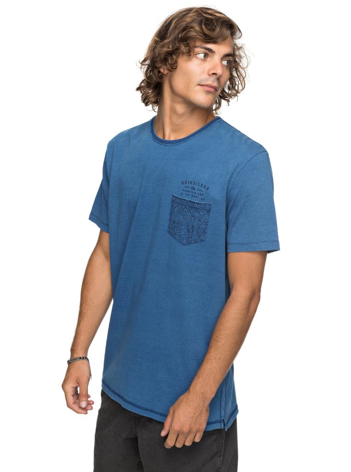 Футболка мужская QUIKSILVER Bavericks M Blue Used