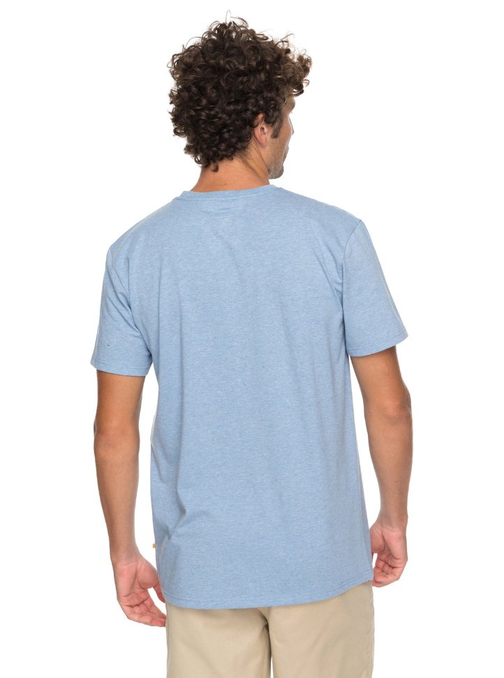 Футболка мужская QUIKSILVER Sandhillpeakspe M Blue Shadow Heathered фото 3