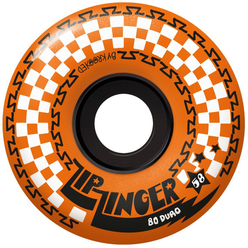 фото Колеса для скейтборда krooked whl zip zinger orange 58 mm