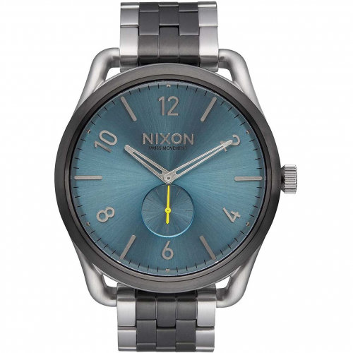 Часы NIXON C45 Ss A/S Gunmetal/Aqua Sunray