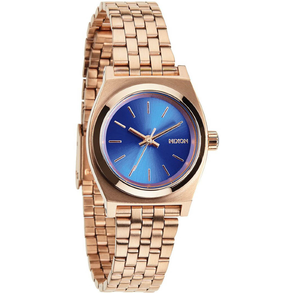 Часы NIXON Small Time Teller A/S Rose Gold/Cobalt