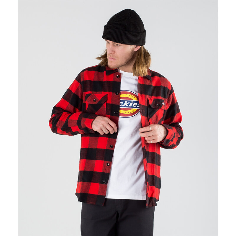 фото Рубашка dickies new sacramento shirt red 2021