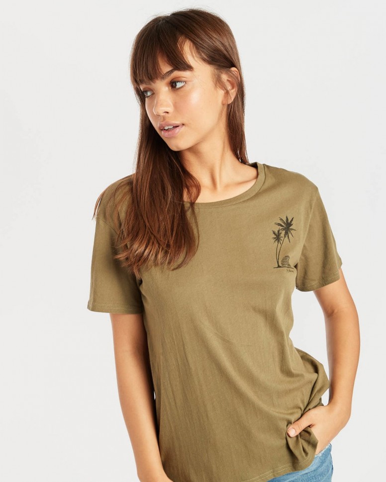 Футболка женская BILLABONG Bondy Tee Sage фото 3