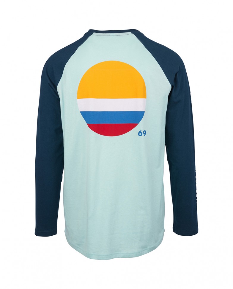 Лонгслив RIP CURL Shore Lines Ls Tee Light Blue фото 2