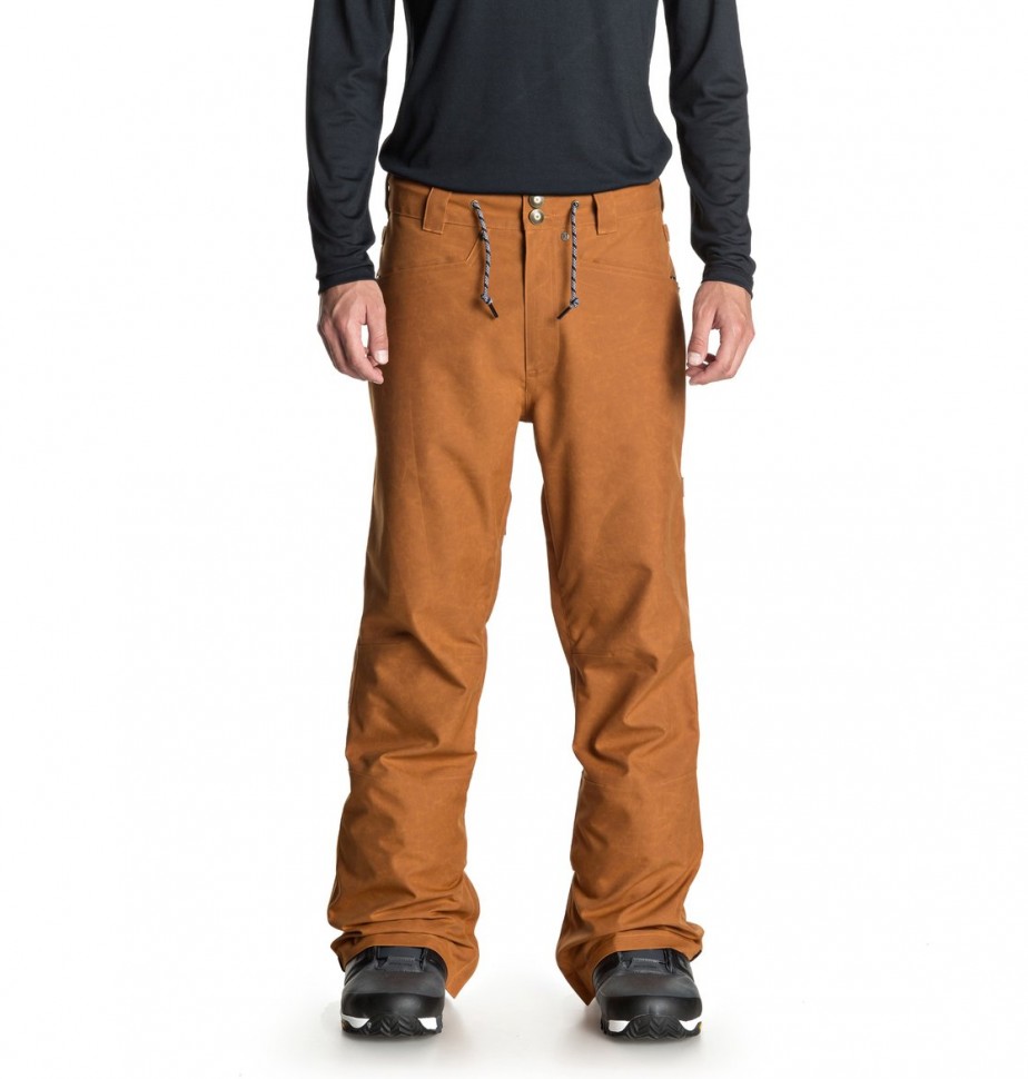Штаны для сноуборда мужские DC SHOES Relay Pnt M Waxed Leather Brown