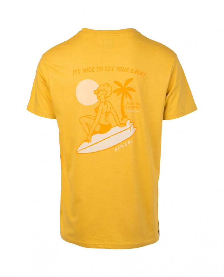 Футболка RIP CURL Hearty Vahine Ss Tee Dirty Yellow фото 2