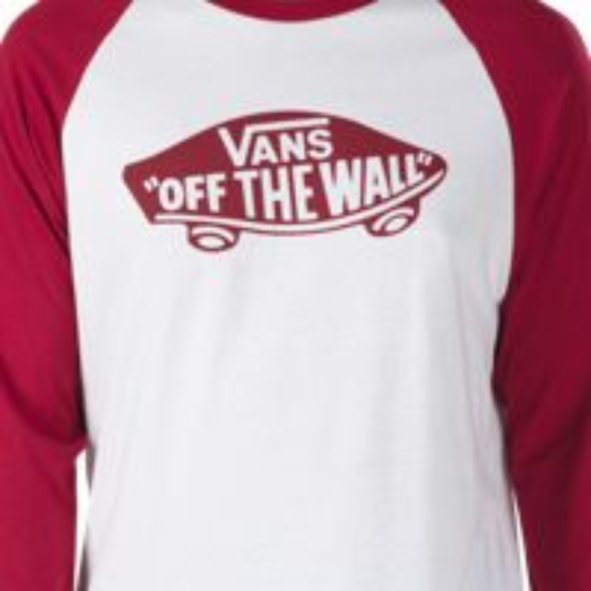 Футболка VANS 3/4 Mn Otw Raglan White/Rhumba Red фото 3
