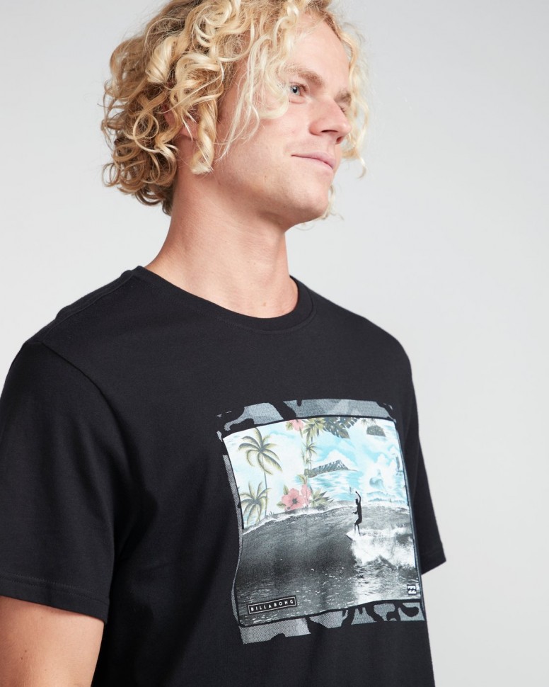 Футболка мужская BILLABONG High Line Tee Ss Black фото 3