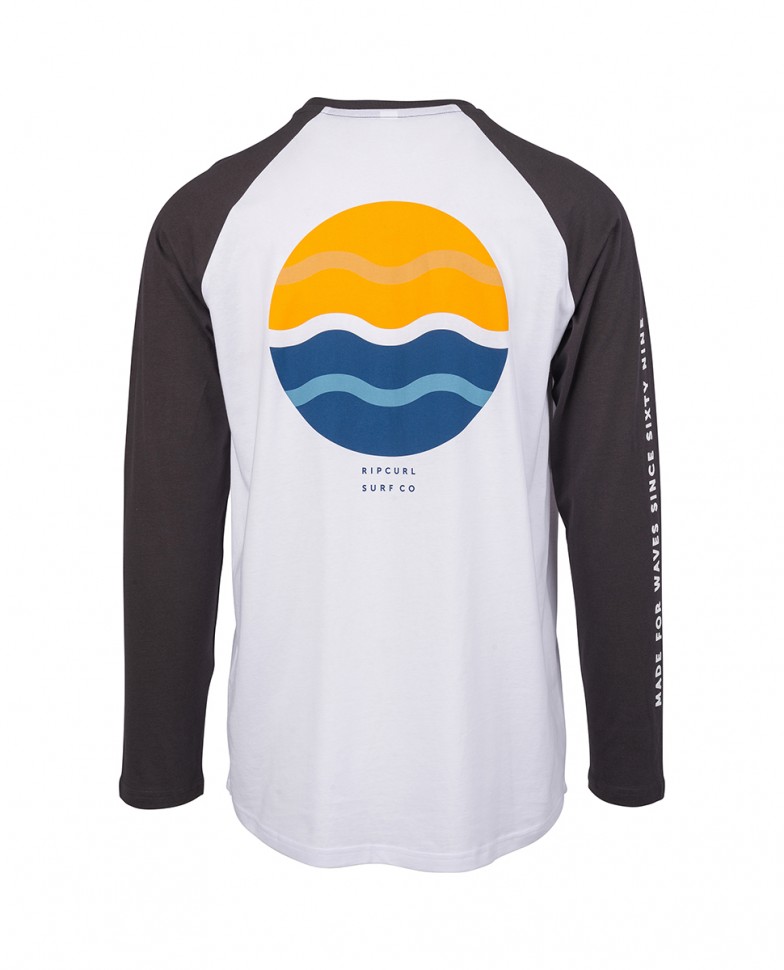 Лонгслив RIP CURL Shore Lines Ls Tee Optical White фото 2