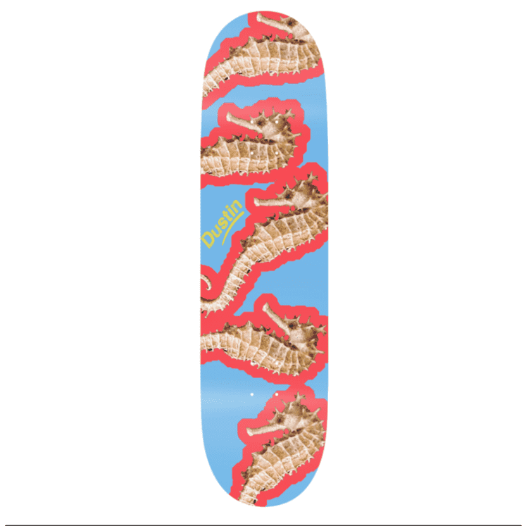 фото Дека для скейтборда alltimers species dustin seahorse 8.75 дюйм 2022 ripndip