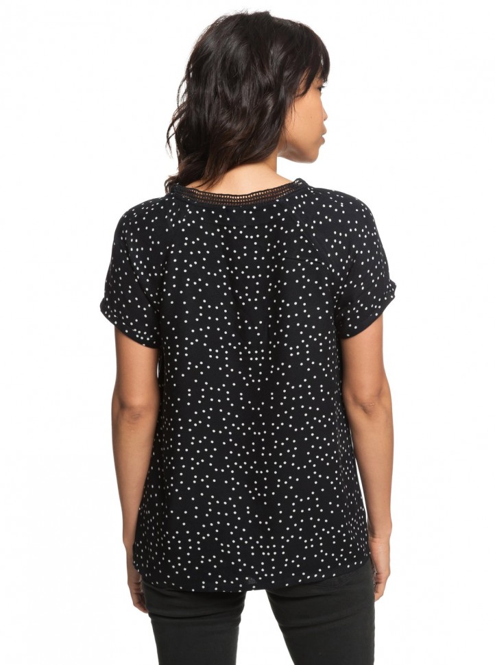 Блузка ROXY Break Evasion J True Black Dots For Days фото 5