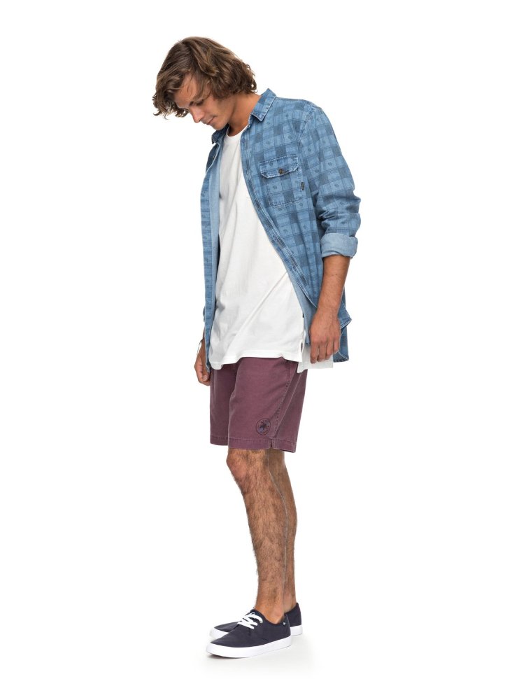 Рубашка мужская QUIKSILVER Fullrailindigo M Blue Used Full Rail фото 3