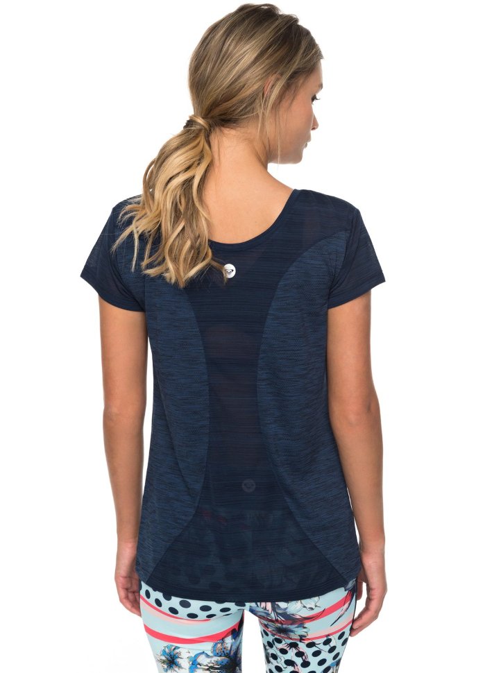 Футболка женская ROXY Dakotadream Tee J Dress Blues фото 3