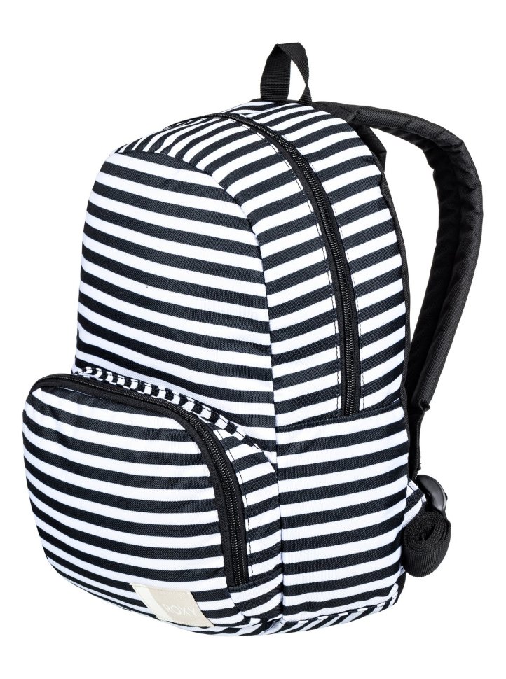 фото Рюкзак женский roxy always core j bright white basic stripe