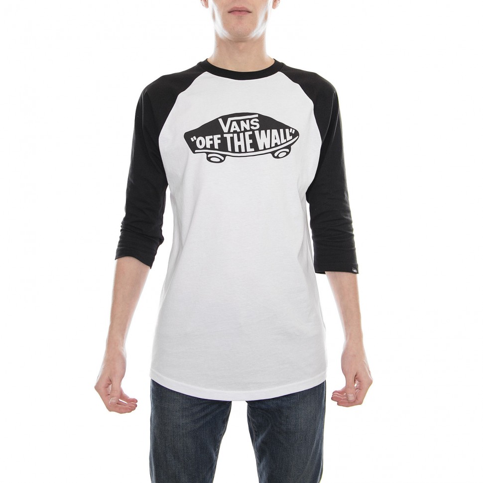 Футболка VANS 3/4 Mn Otw Raglan White/Black фото 2