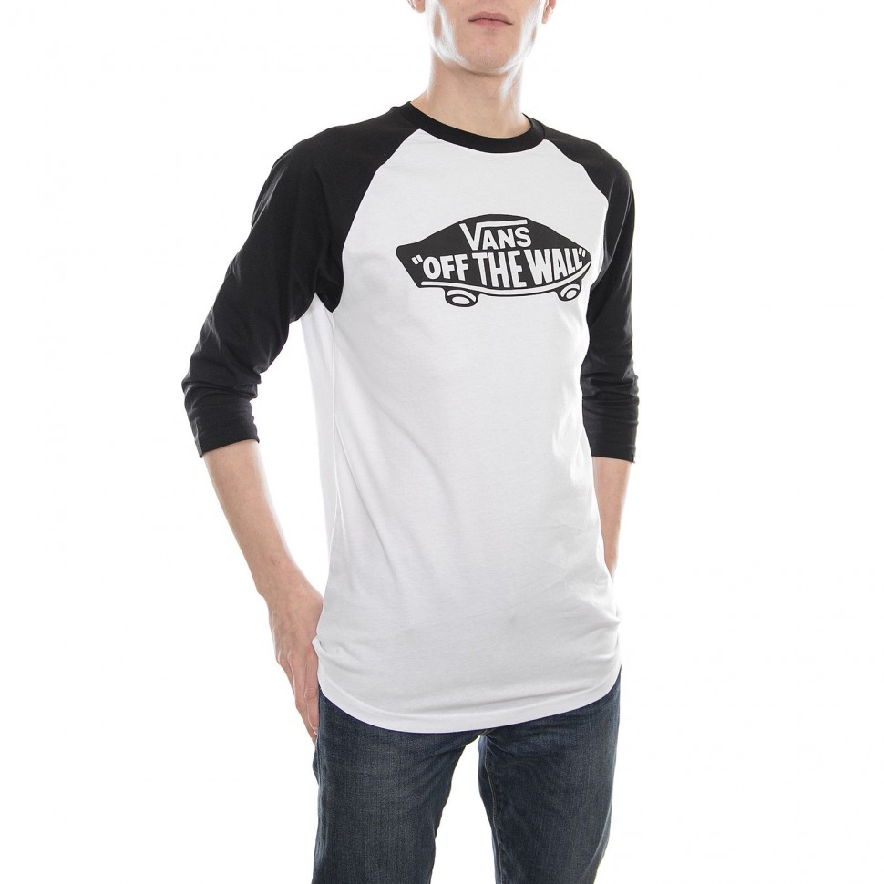 Футболка VANS 3/4 Mn Otw Raglan White/Black