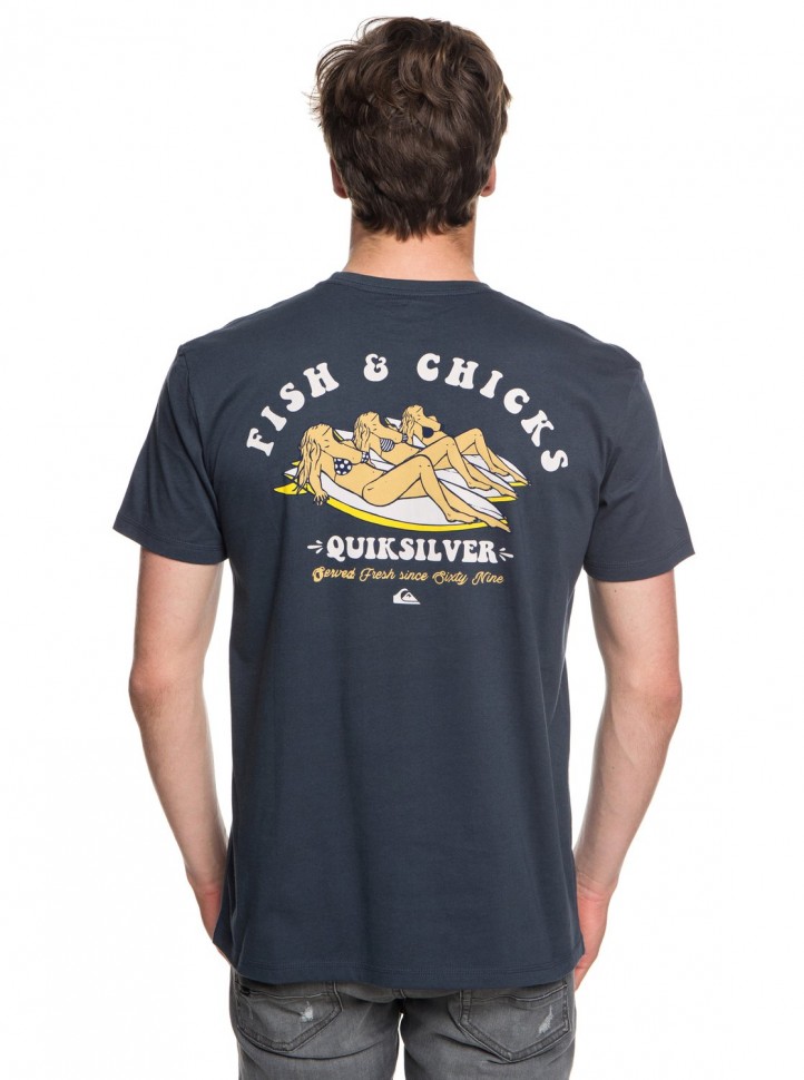 Футболка QUIKSILVER Fishandchickss M Blue Nights фото 3
