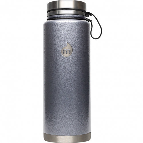 Термобутылка для воды MIZU Mizu V12 A/S Gray Hammer Paint W/ Sst Lid & Rope Leash