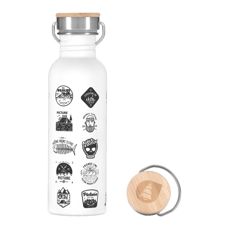 фото Бутылка для воды picture organic hampton bottle white 2022