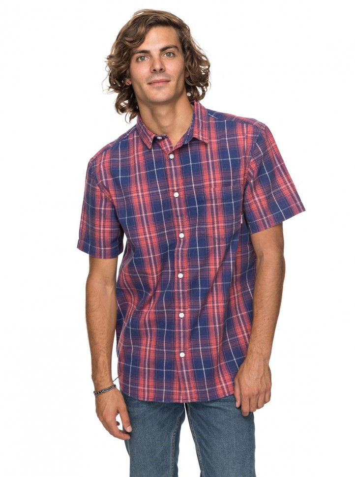 Рубашка мужская QUIKSILVER Taxirider M Vintage Indigo Checks Taxi