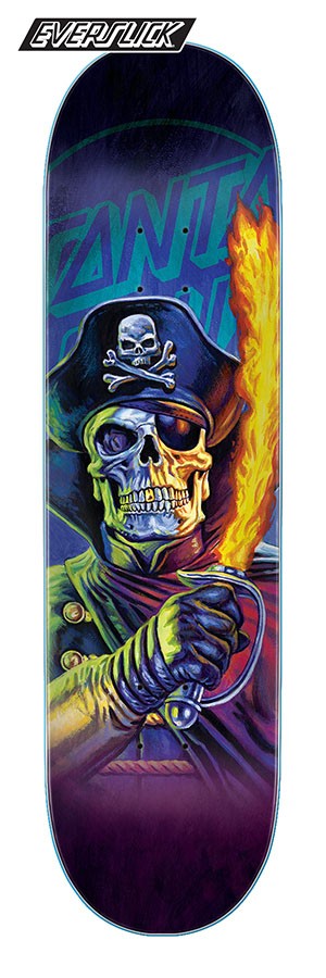 Дека для скейтборда SANTA CRUZ The Worst Captain Deadstar Everslick 8.25дюйм  2020