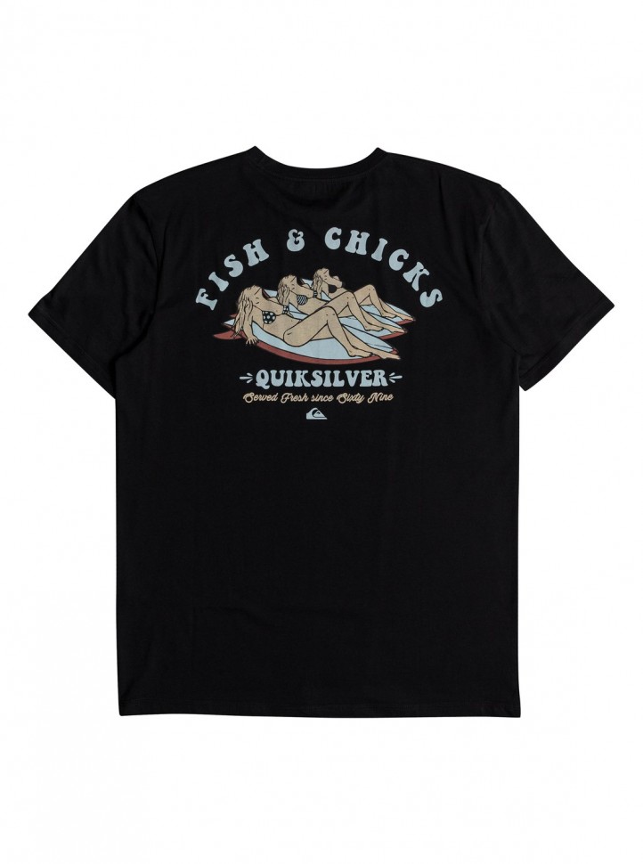 Футболка QUIKSILVER Fishandchickss M Black фото 2