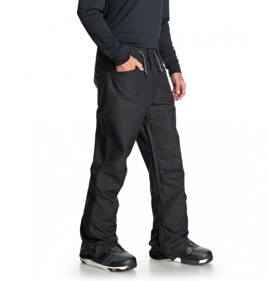 Штаны для сноуборда мужские DC SHOES Relay Pnt M Waxed Black фото 3