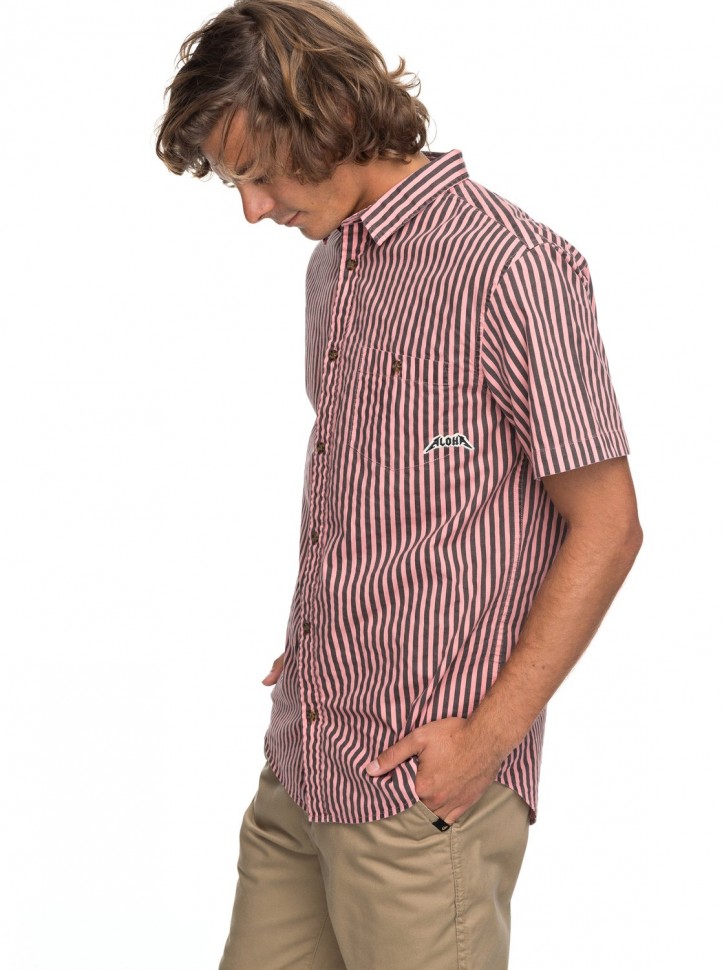 Рубашка мужская QUIKSILVER Brostripe M Mineral Red Goofy Bro фото 2