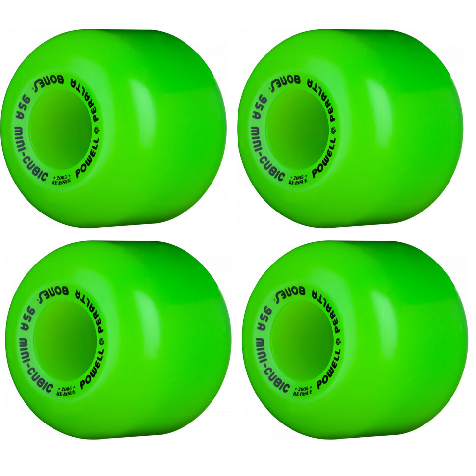 Колеса для лонгборда POWELL PERALTA Powell Mini Cubics Green 6495G 2020 фото 2