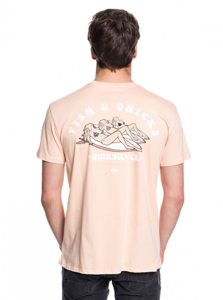 Футболка QUIKSILVER Fishandchickss M Peach Parfait фото 3