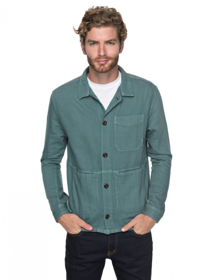Рубашка мужская QUIKSILVER Waterlegacy M Mallard Green фото 2