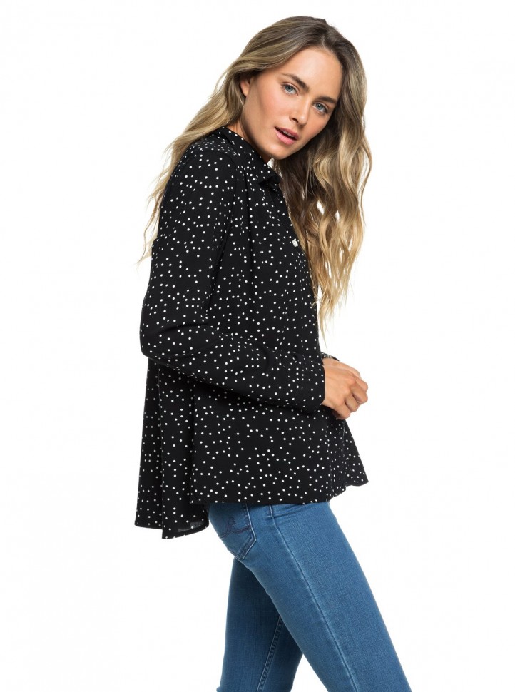 Блузка ROXY Urban Earth J True Black Dots For Days фото 2
