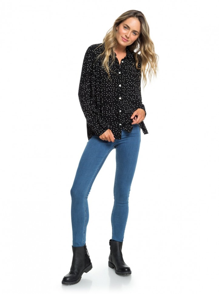 Блузка ROXY Urban Earth J True Black Dots For Days фото 4