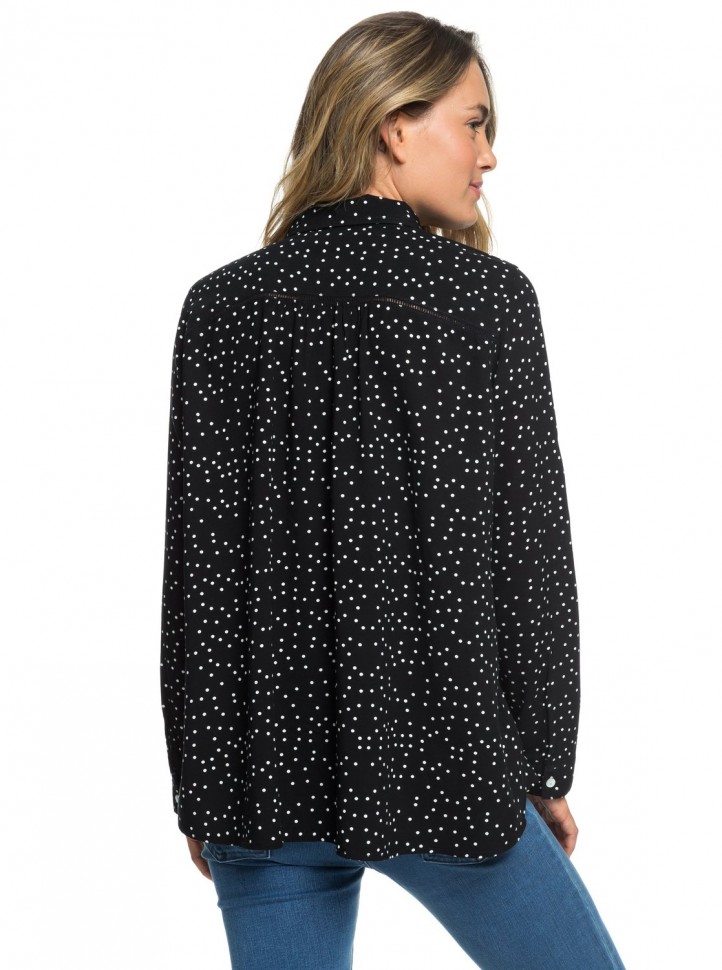 Блузка ROXY Urban Earth J True Black Dots For Days фото 5