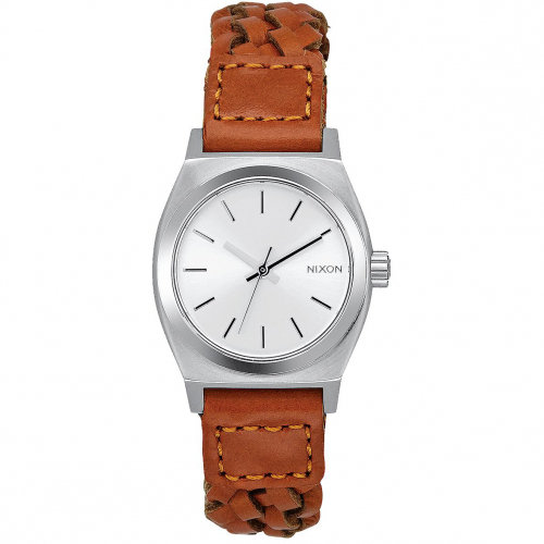Часы NIXON Small Time Teller Leather A/S Saddle Woven