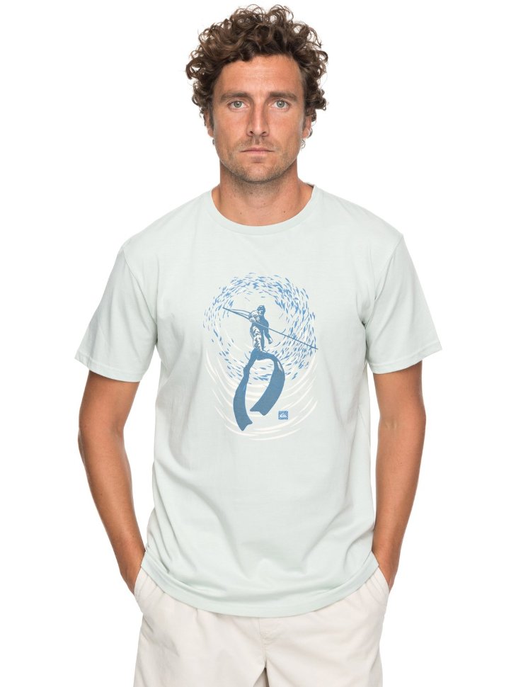 Футболка мужская QUIKSILVER Freediver M Misty Blue